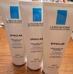 La Roche-Posay Effaclar Medicated Gel Cleanser set of 3